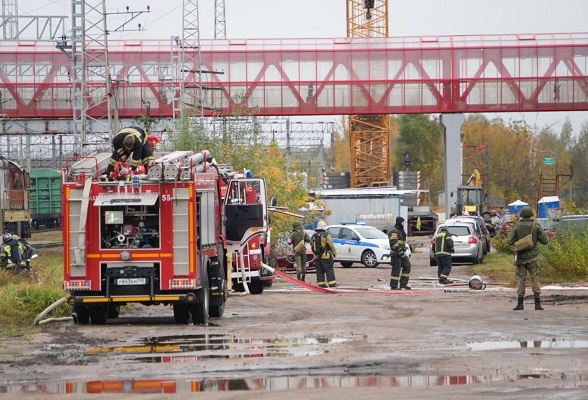 Тренировка на железнодорожной станции Серпухов: ликвидация последствий производственной аварии